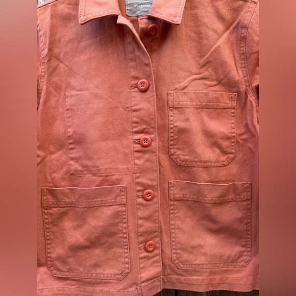 Everlane The Denim Chore Utility Jacket in Terracotta Women’s Size XS - Picture 2 of 5